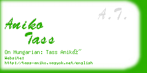 aniko tass business card